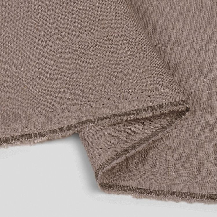 Ткань льняная, 1 м x 140 см, 190 г/м², цвет: жемчуг, TBY — картинка 4