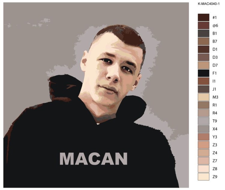Картина по номерам «MACAN» — картинка 2