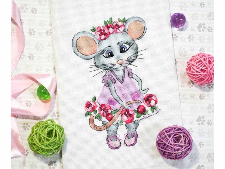 Набор для вышивания «Мышка-вертихвостка» — картинка 3