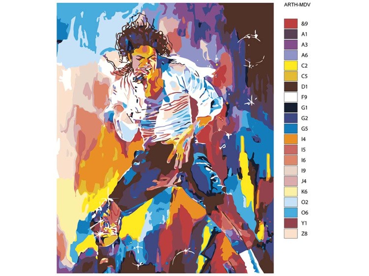 Картина по номерам «Майкл Джексон: Поп-король» — картинка 2