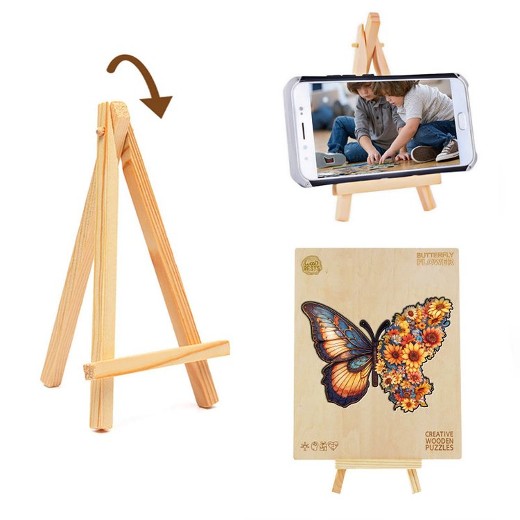 Деревянные пазлы «Цветочная Бабочка M», Woodbests — картинка 6