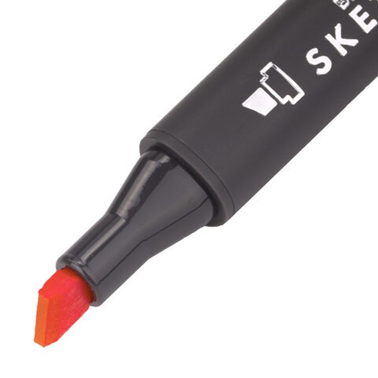 Маркер для скетчинга двусторонний 1 мм - 6 мм BRAUBERG ART CLASSIC, цвет: оранжевый — картинка 3