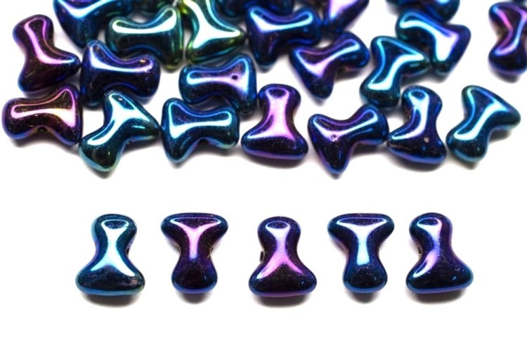 Бусины Preciosa (Чехия) TEE 111-01364-00, 10 г, цвет: 23980-21435 синий ирис — картинка 2