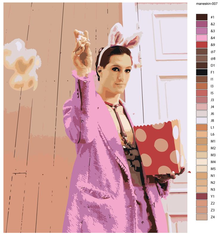 Картина по номерам «Группа Maneskin Манескин: Дамиано Давид 3» — картинка 2