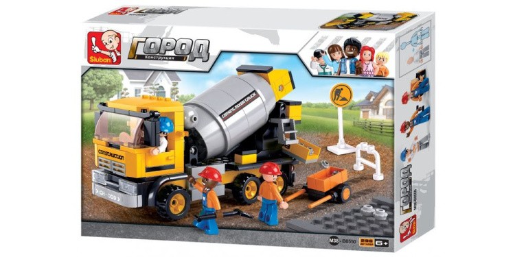 Конструктор «Строительная техника.Бетономешалка», 296 деталей — картинка 3