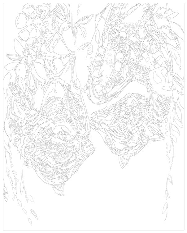 Картина по номерам «Летучие мыши» — картинка 3