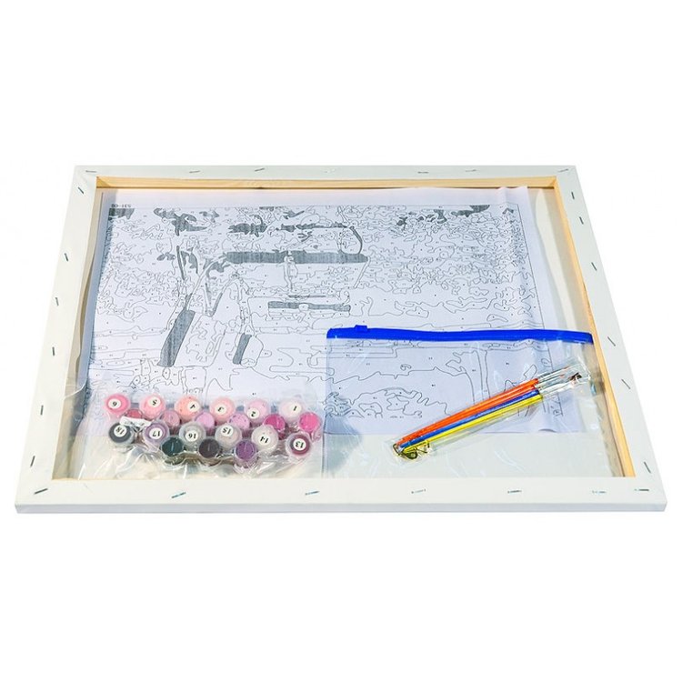 Картина по номерам «Сиреневый вечер» — картинка 3