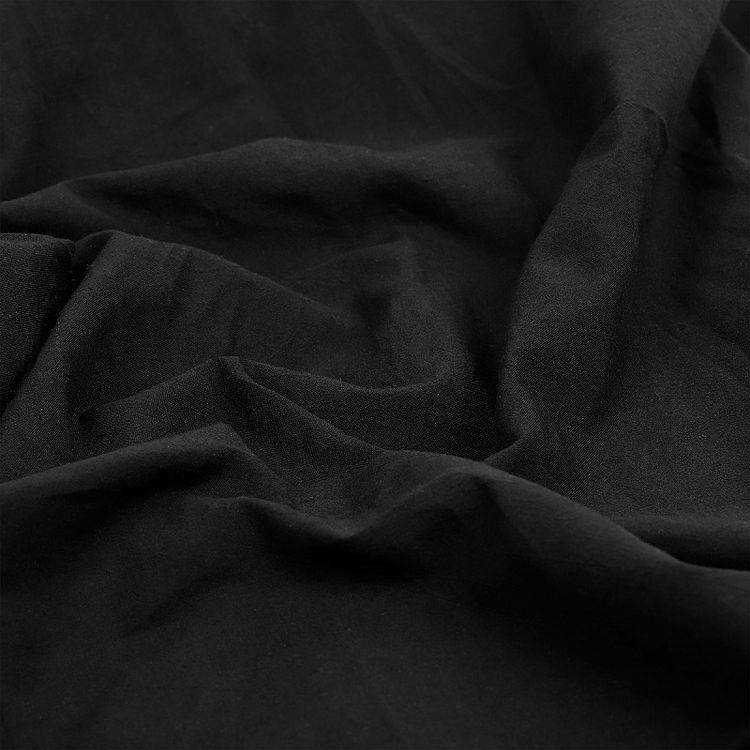 Ткань Хлопок крэш, 5 м х 150 см, 90 г/м², цвет: черный, TBY — картинка 4