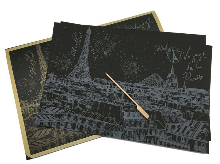 Скретч-картина «Париж. Достопримечательности» — картинка 2
