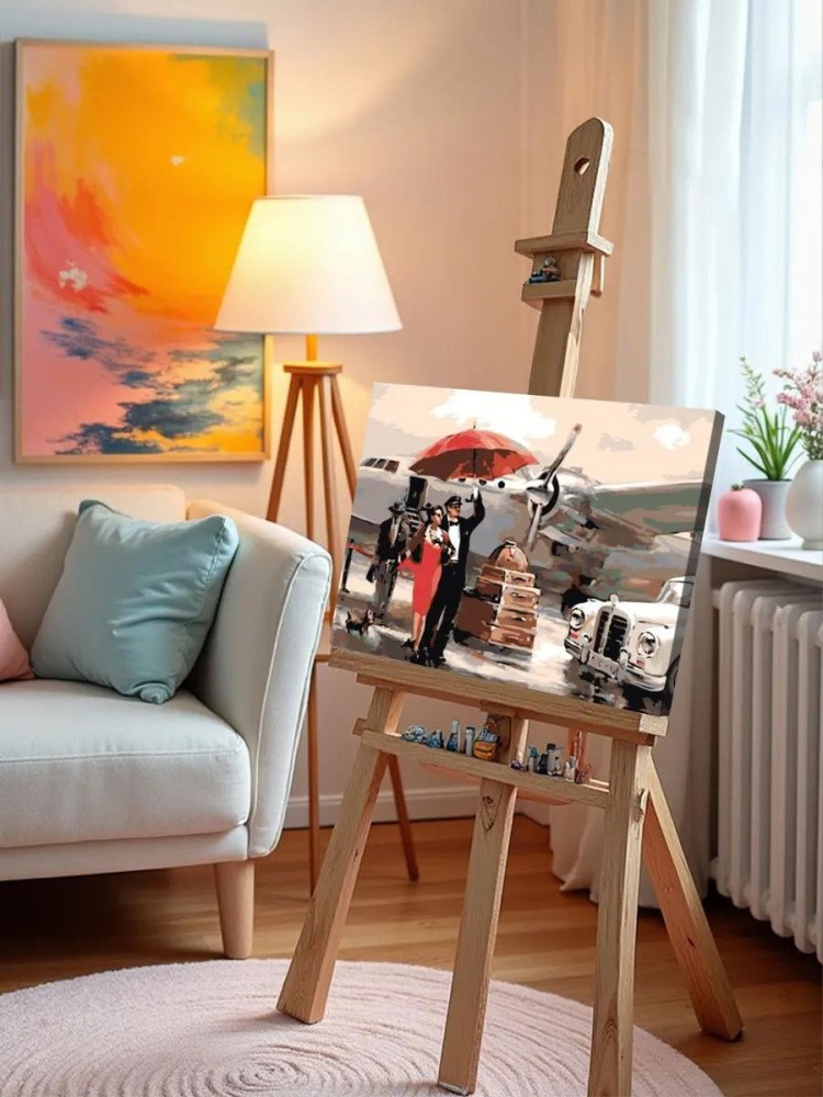 Картина по номерам «В аэропорту» — картинка 10