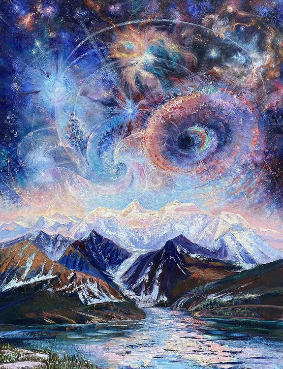 Алмазная вышивка «Сказочные горы» — картинка 2