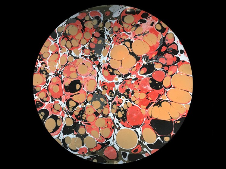 Краска для эбру черная 30 мл, Amazing Color — картинка 4