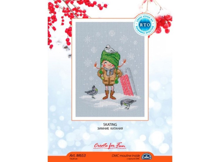 Набор для вышивания «Зимние катания» — картинка 3
