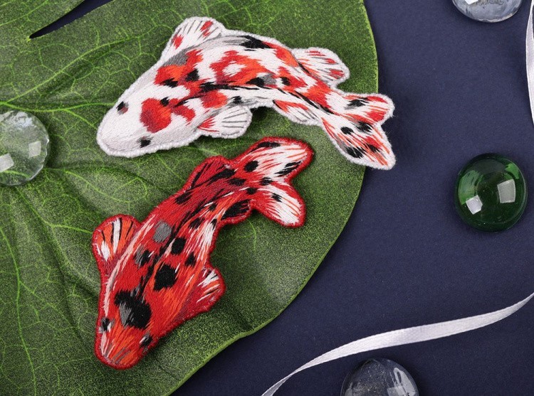 Набор для вышивания «Броши. Карпы кои» — картинка 5