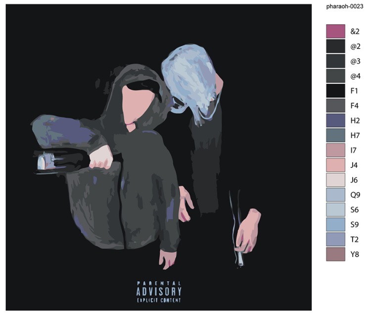 Картина по номерам «Фараон Pharaoh и Boulevard Depo: Плакшери» — картинка 2