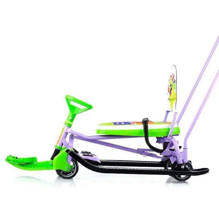 Снегокат детский со спинкой Тимка спорт 6 с Монстриками — картинка 5