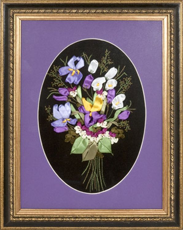 Вышивка лентами «Нежная мелодия» — картинка 2