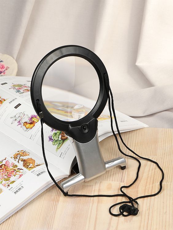 Лупа универсальная с подсветкой, 2Х, 6Х, Maxwell — картинка 7