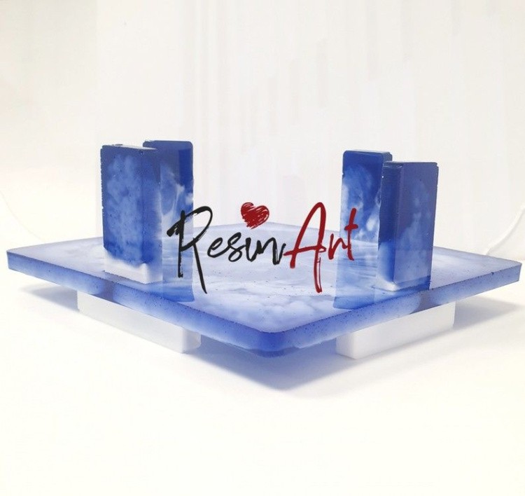 Подставка для подстаканников квадрат (8 мм) - Силиконовый молд — картинка 4