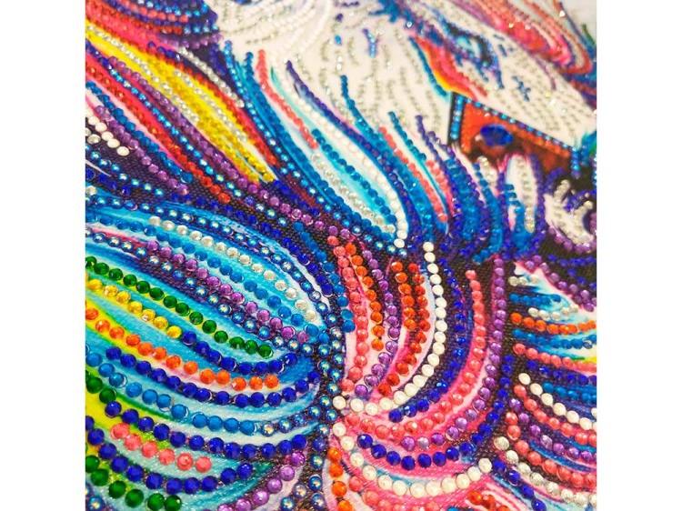 Алмазная вышивка 5D «Индийский лев» — картинка 2