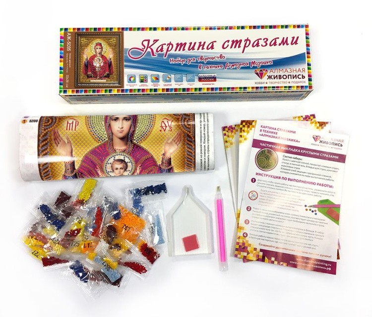 Алмазная вышивка «Икона Неупиваемая Чаша» — картинка 2