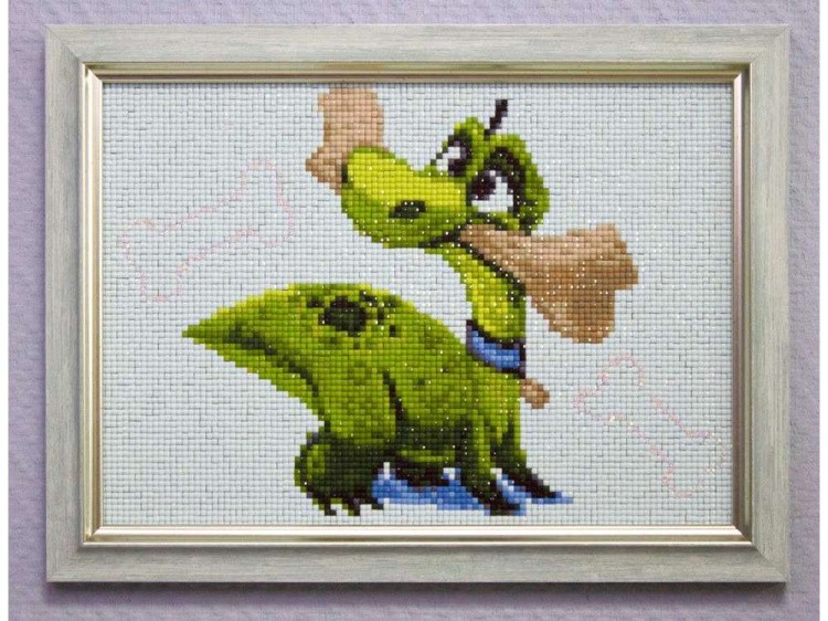 Алмазная вышивка «Застенчивый Лакки» — картинка 4