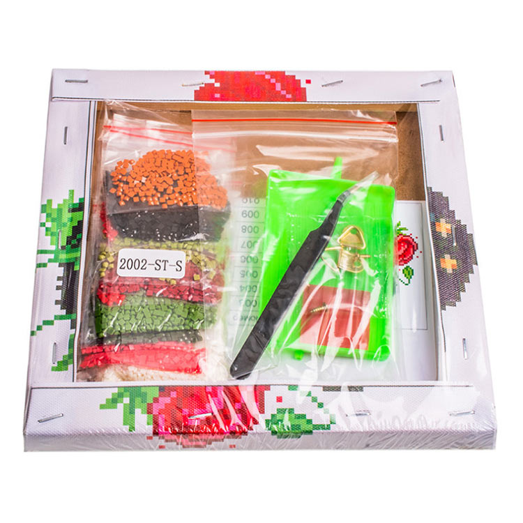 Алмазная вышивка «Такса с маками» — картинка 4