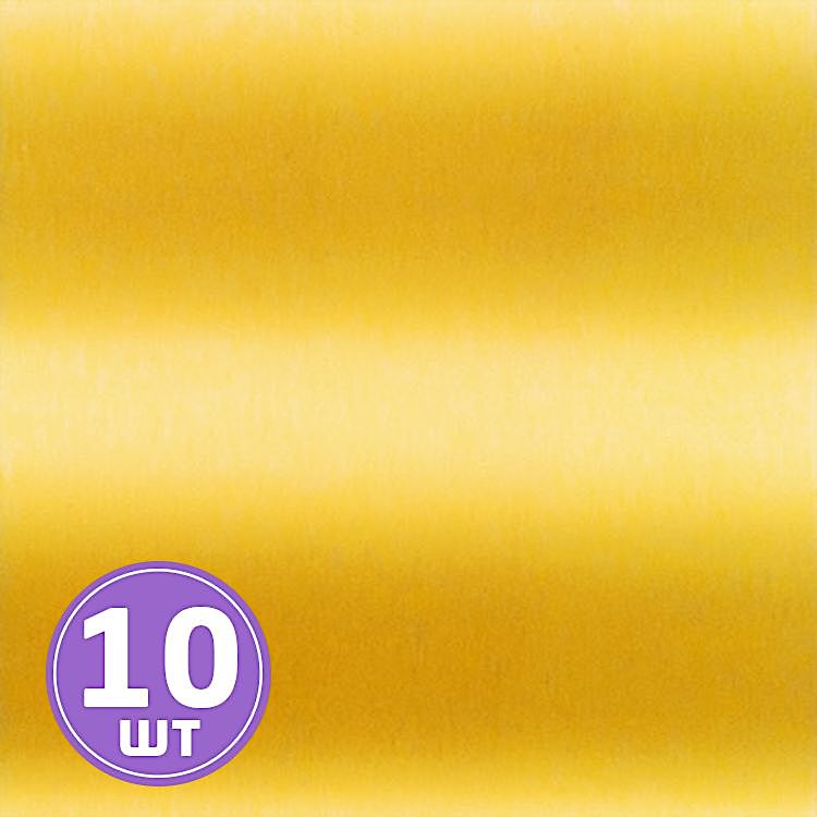 Подарочный бант, 8,5 см, 10 шт., цвет: желтый, Stilerra