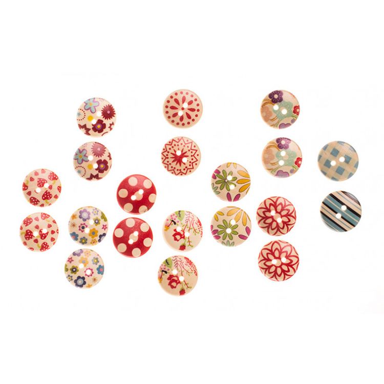 Пуговицы декоративные «Карнавал», 25 шт., 2 см, цветные — картинка 4