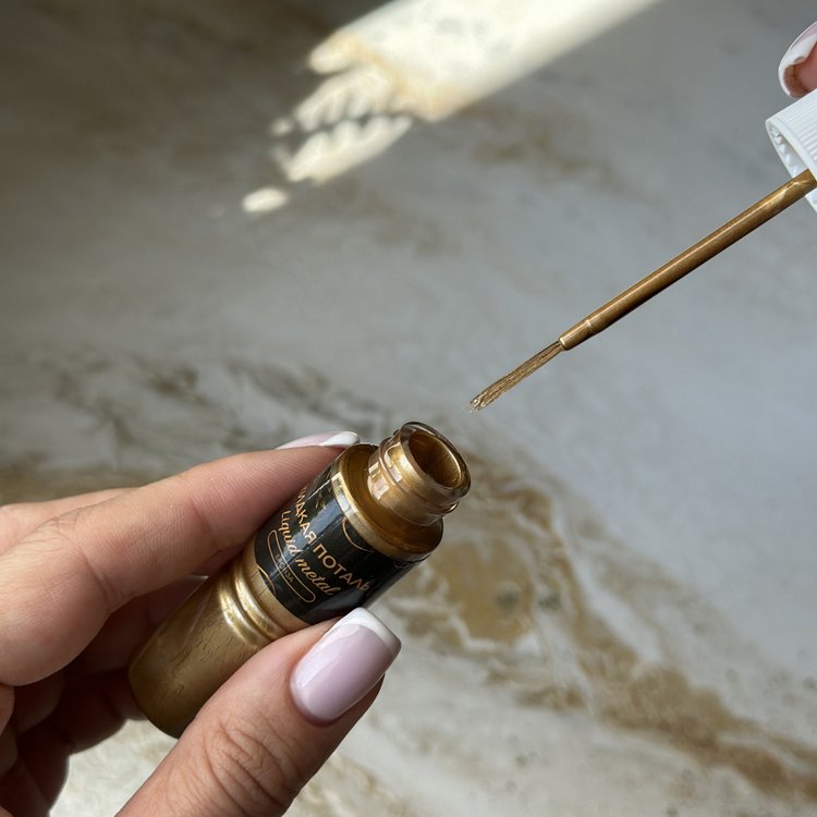 Жидкая поталь Liquid Metal Бронза 2в1, 20 мл — картинка 5
