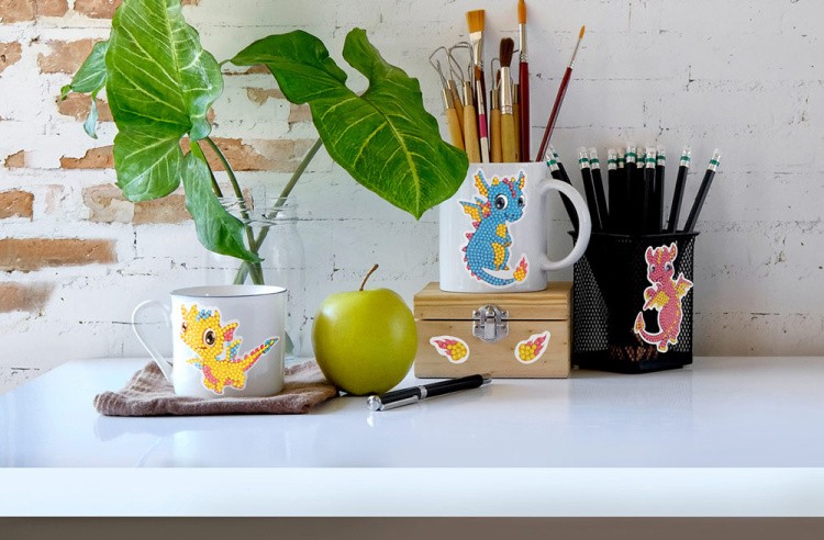 Алмазная вышивка «Наклейки. Дракончики» — картинка 3