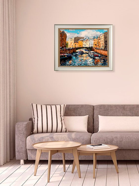 Картина по номерам «Мосты и каналы Питера» — картинка 8