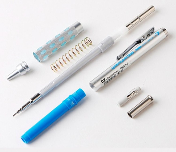 Карандаш автоматический профессиональный GRAPHGEAR 1000 0,7 мм, НВ, Pentel — картинка 7
