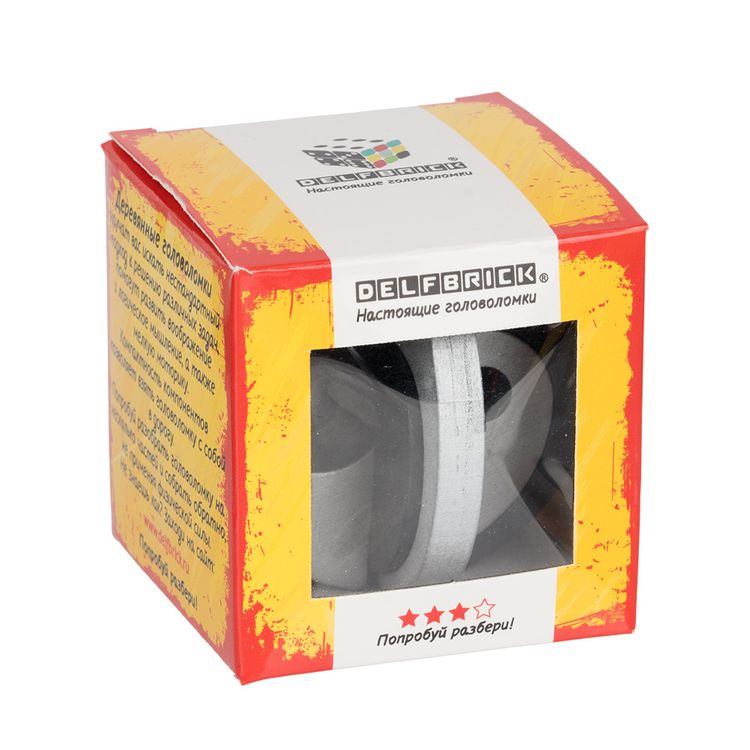 Головоломка деревянная Инь-Янь, 4 элемента — картинка 2