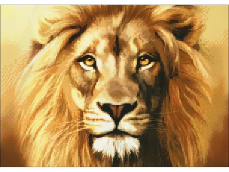Алмазная вышивка «Лев» — картинка 2