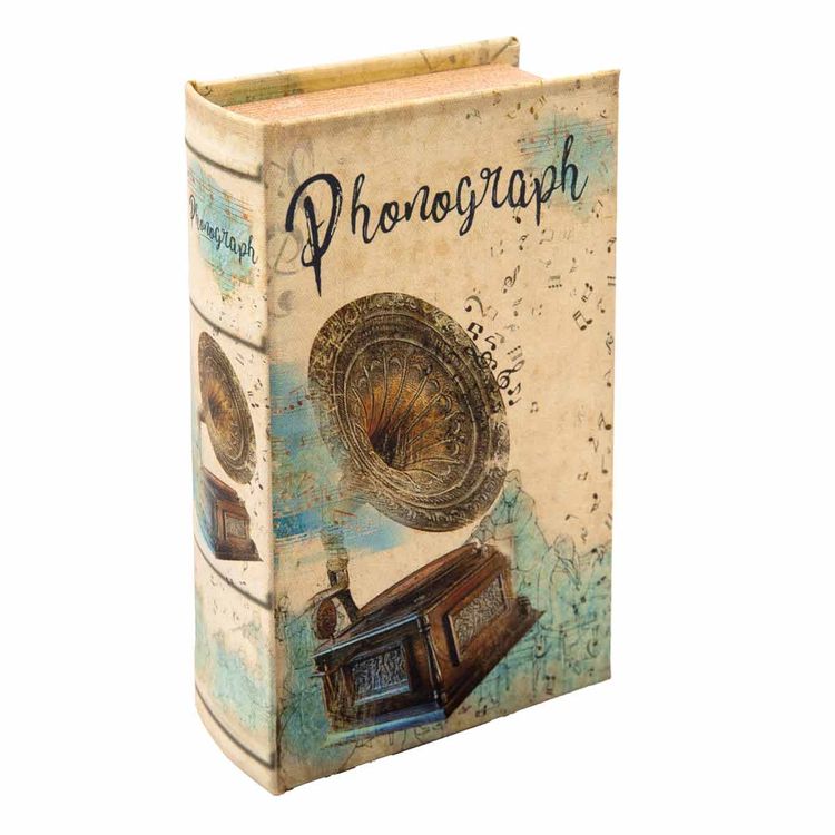 Шкатулка-книга «Фонограф», 17х11х5 см, Gamma