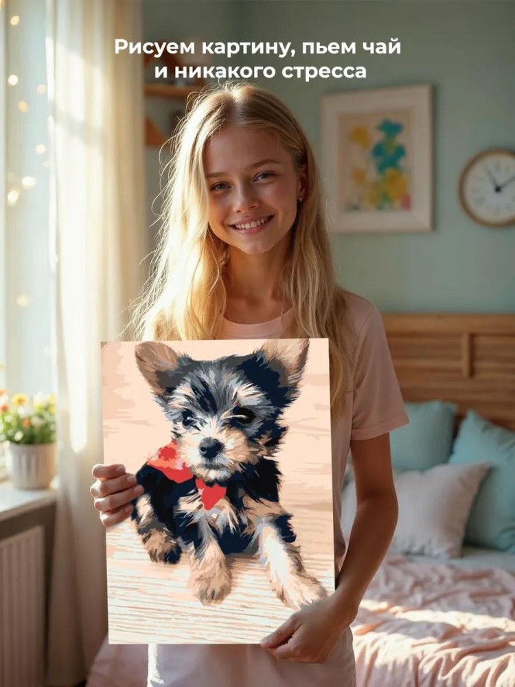 Картина по номерам «Йоркширский терьер» — картинка 7