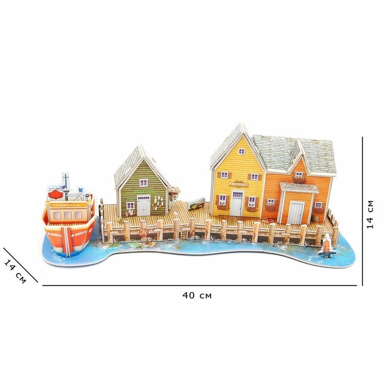 3D пазл Рыбацкий причал — картинка 7