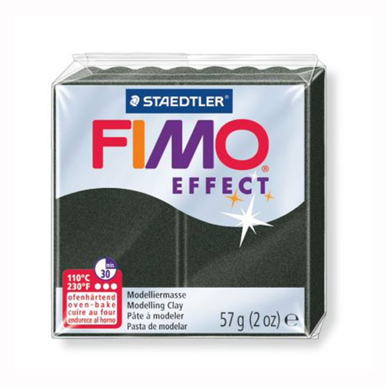 Полимерная глина FIMO Effect, цвет: перламутровый черный, 57 г