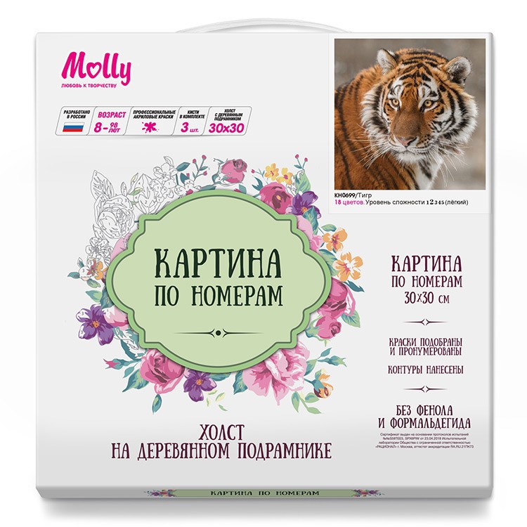 Картина по номерам «Тигр» — картинка 2