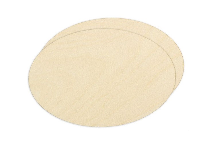 Панно овальное Mr. Carving, фанера, 20 см, 2 шт. — картинка 2