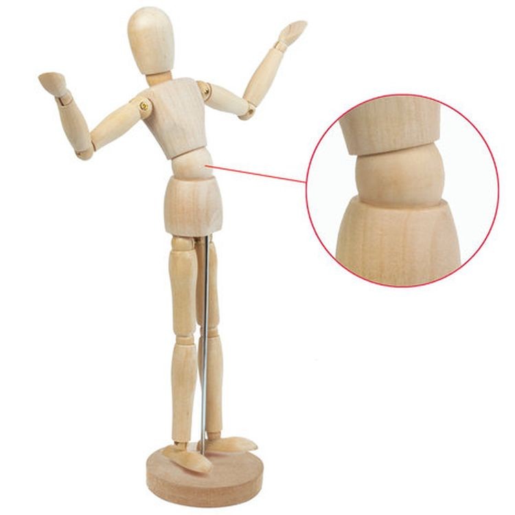 Манекен человека художественный женский, дерево, высота 51 см, BRAUBERG ART CLASSIC — картинка 5