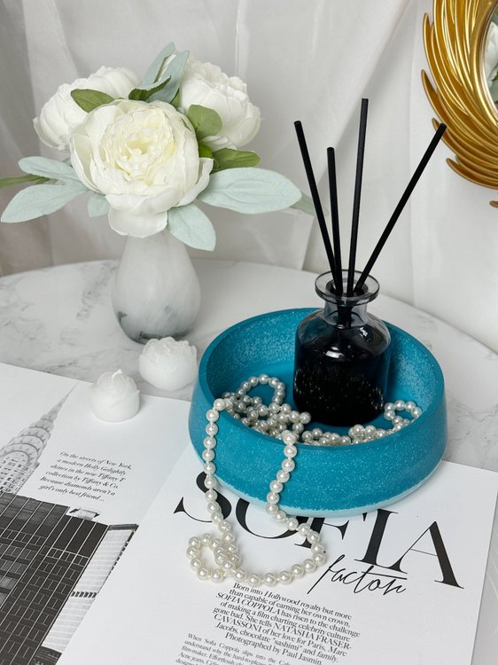 Силиконовый молд - Блюдо/кашпо, d18,5x6см, 1 шт. — картинка 5