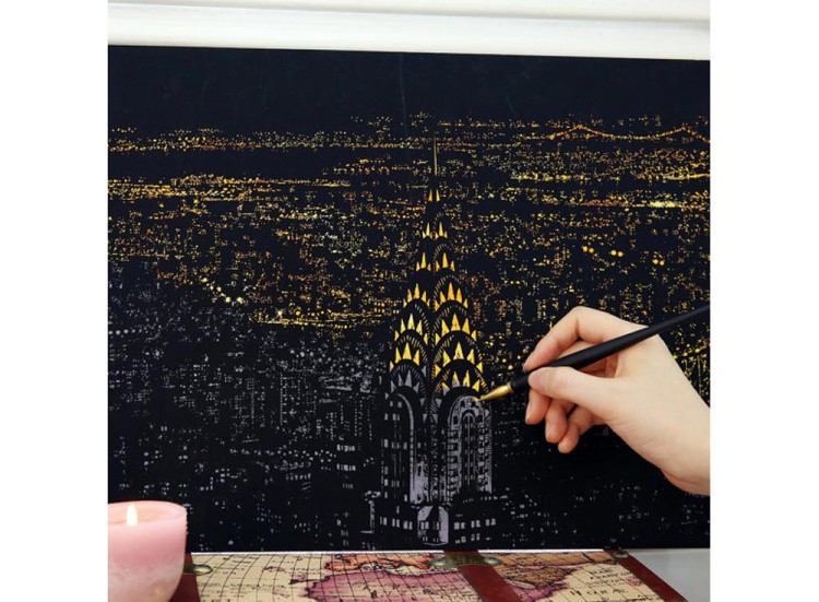 Скретч-картина «Нью-Йорк» — картинка 5