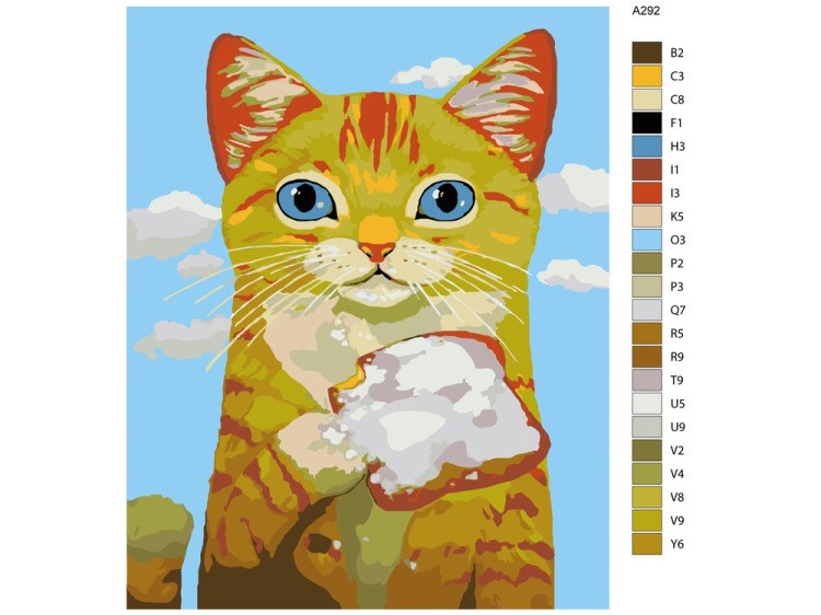 Картина по номерам «Любимое лакомство. Тост» — картинка 2