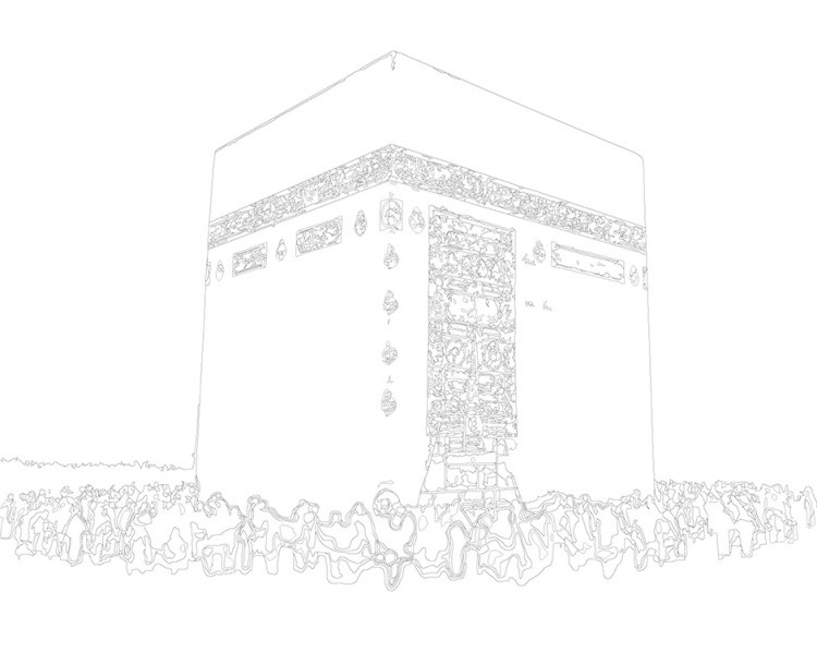 Картина по номерам «Религия, мусульманская: Кааба, Мекка» — картинка 3