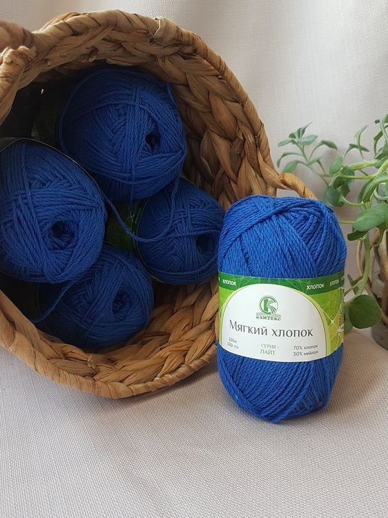 Пряжа Камтекс Мягкий хлопок (018), мадонна, 5 шт. по 100 г — картинка 2