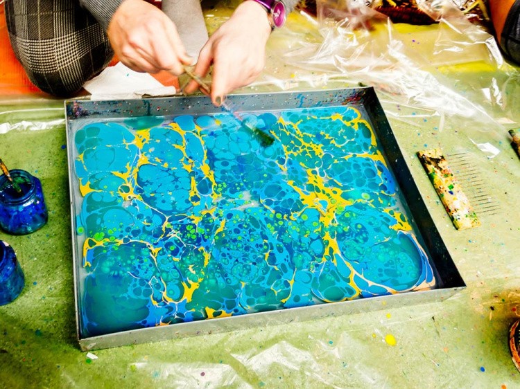 Набор для эбру «Модерн», 8 цветов, Mimi — картинка 10