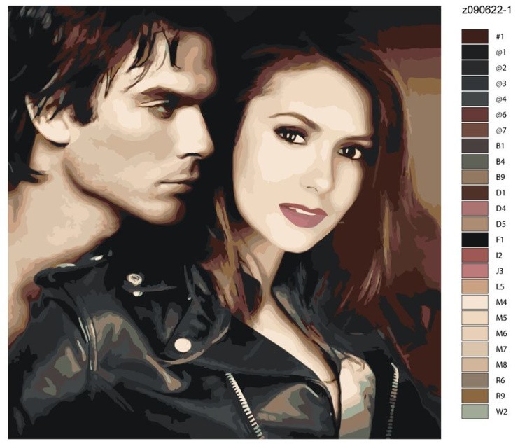 Картина по номерам «Дневники вампира» — картинка 2