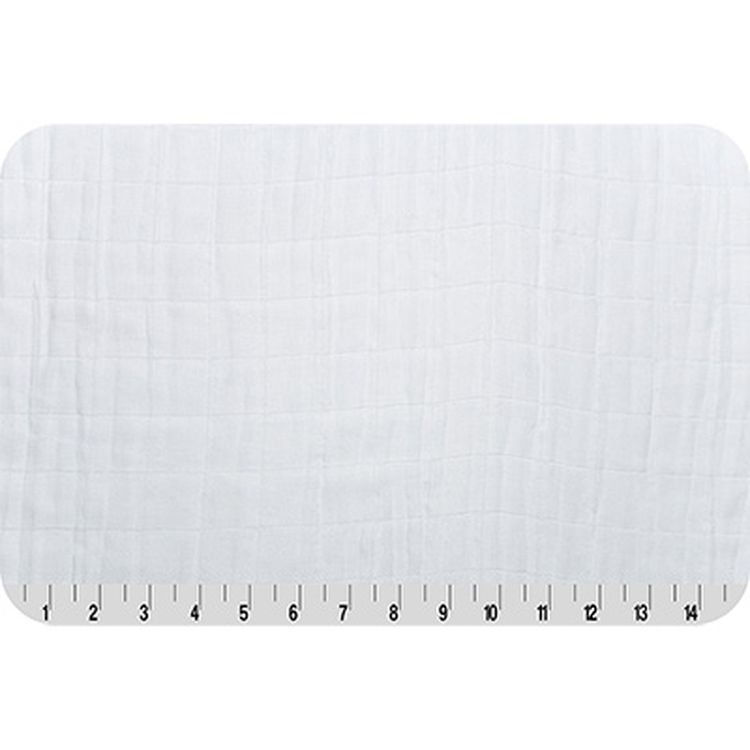 Ткань для пэчворка Solid Bamboo Embrace (марлевка), 100х125 см, 120 г/м², 100% хлопок, цвет: SNOW, Peppy — картинка 2